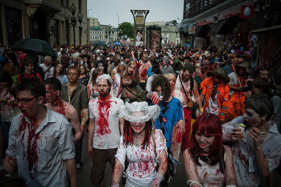 Фотография: Зомби парад в Москве №17 - BigPicture.ru