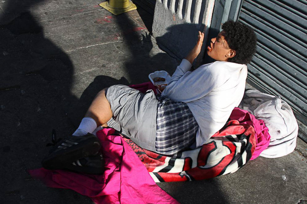 Фотография: Бездомные в центре Лос-Анджелеса №5 - BigPicture.ru