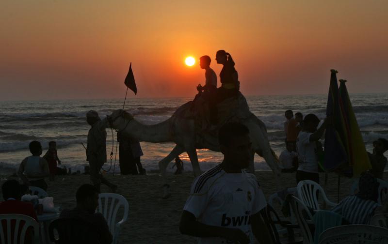 Фотография: Палестинцы на пляже в Секторе Газа №10 - BigPicture.ru