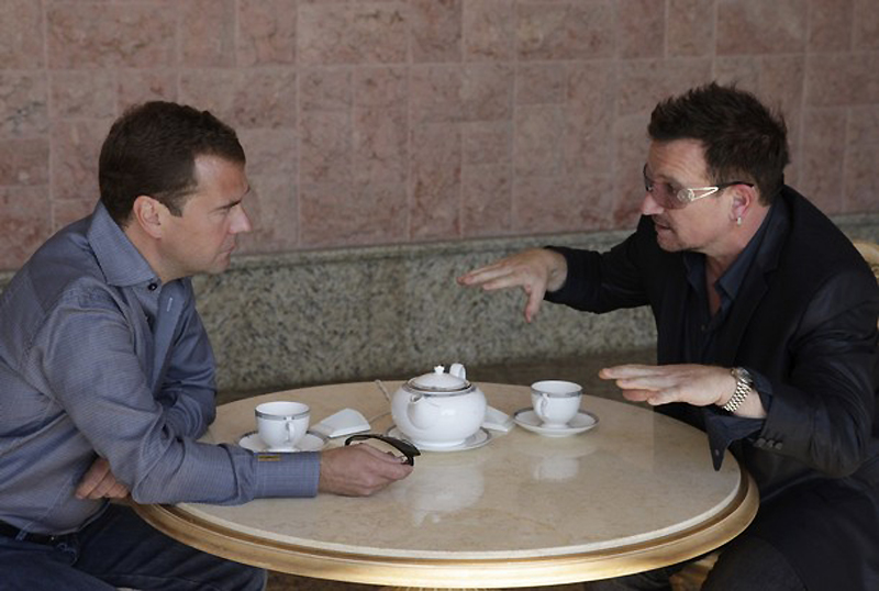 Фотография: Встреча Медведева с Боно №4 - BigPicture.ru