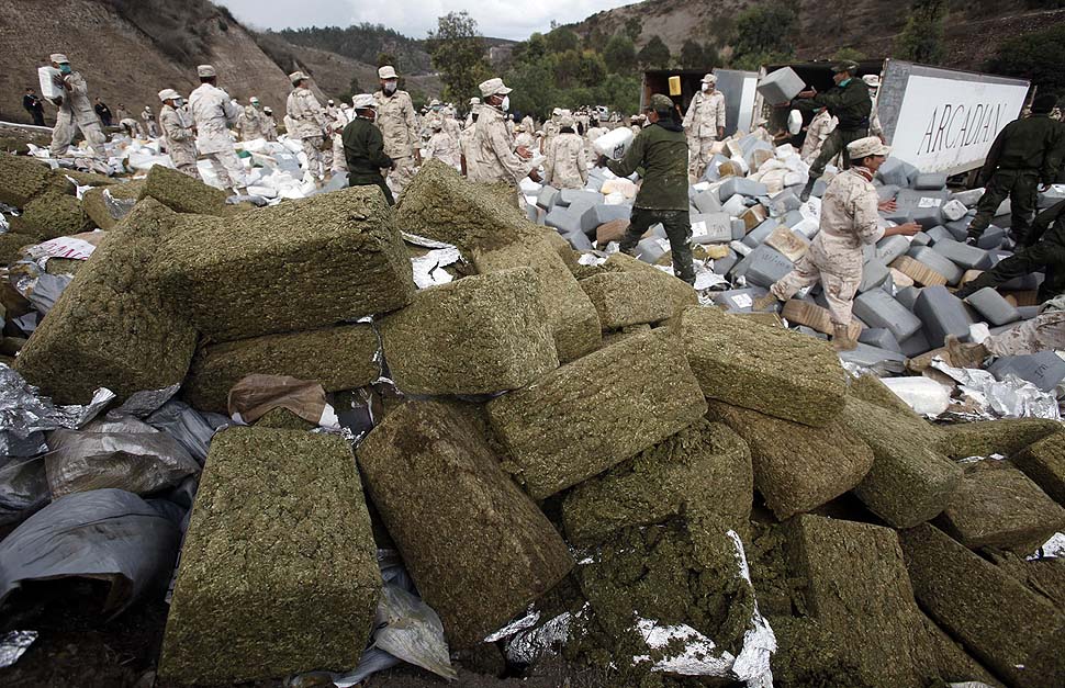 Фотография: Сожжение 134 тонн марихуаны в Тихуане №3 - BigPicture.ru