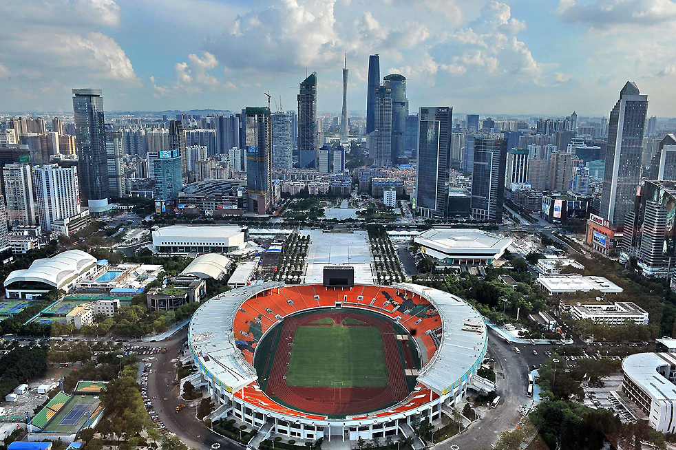 Фотография: Подготовка к открытию Азиатских игр в Китае №21 - BigPicture.ru