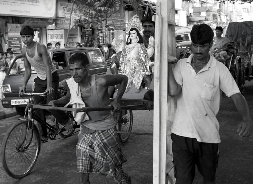 Фотография: Рикши на улицах Калькутты (Часть 2) №10 - BigPicture.ru