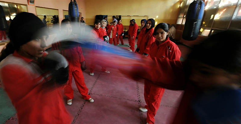 Фотография: Тренировка женской сборной Афганистана по боксу №1 - BigPicture.ru
