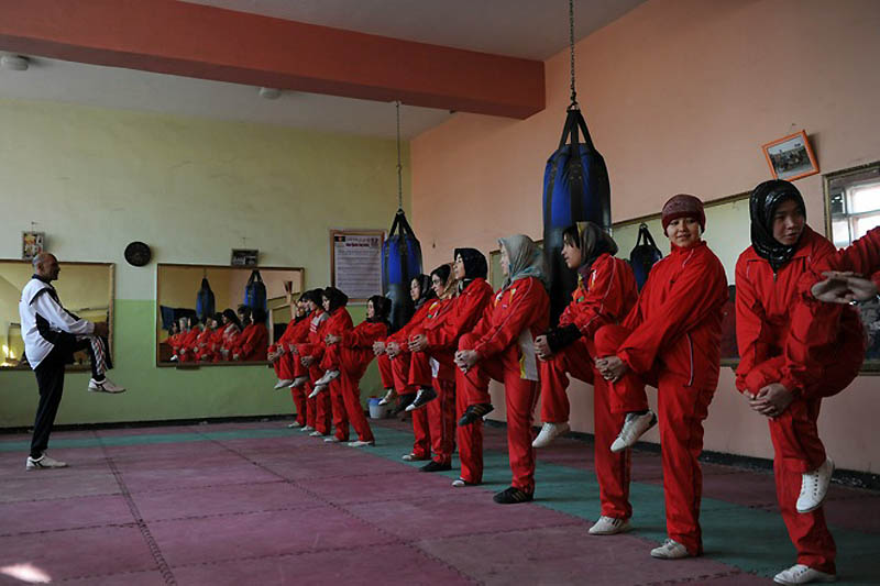 Фотография: Тренировка женской сборной Афганистана по боксу №4 - BigPicture.ru