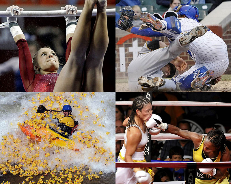 Жестокий поединок в женском боксе и другие спортивные фото