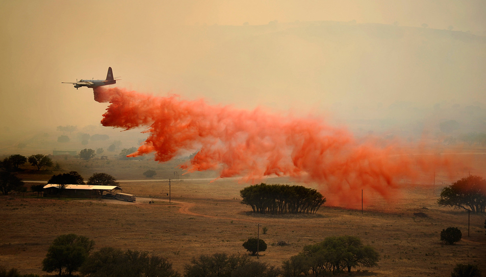 Фотография: Лесные пожары в Техасе №21 - BigPicture.ru