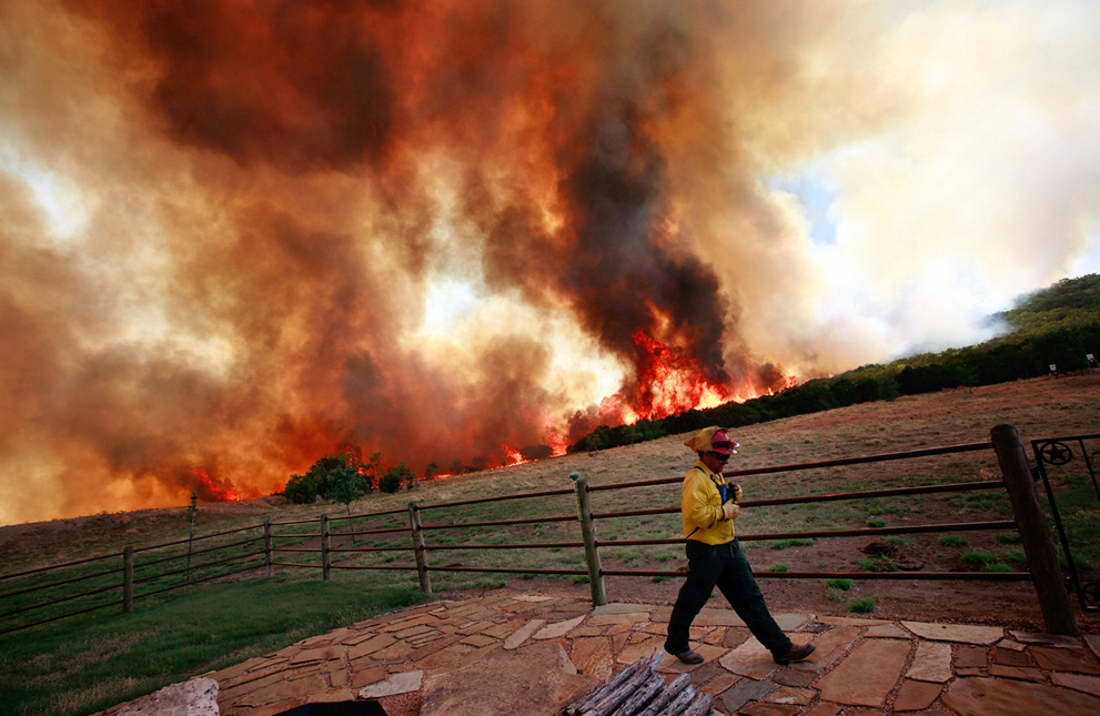 Фотография: Лесные пожары в Техасе №23 - BigPicture.ru