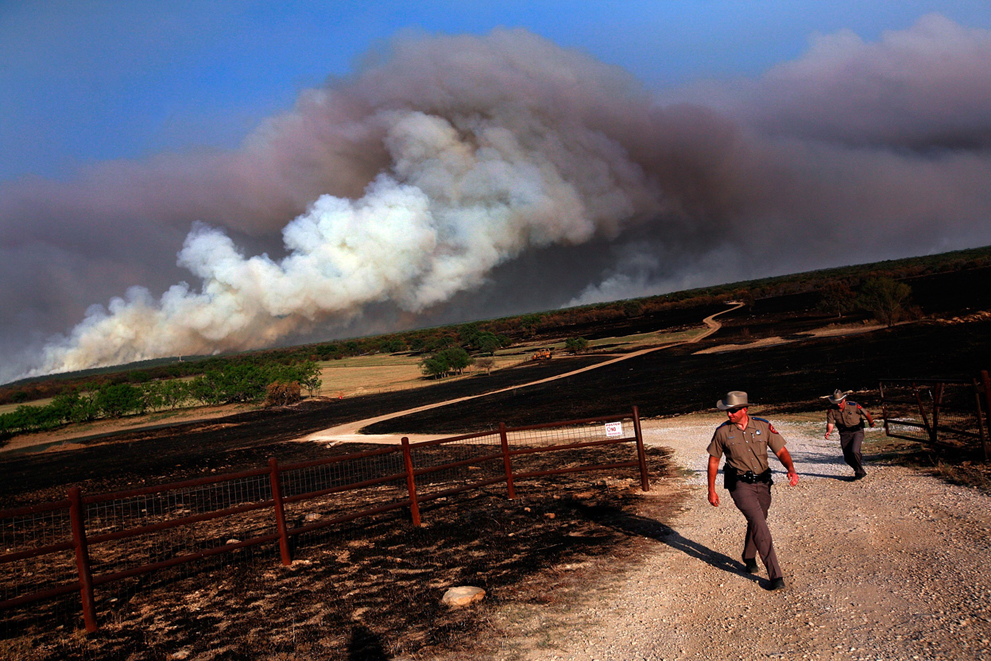 Фотография: Лесные пожары в Техасе №29 - BigPicture.ru
