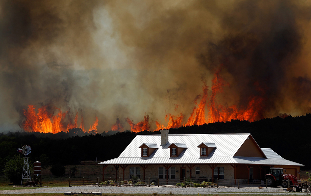 Фотография: Лесные пожары в Техасе №30 - BigPicture.ru