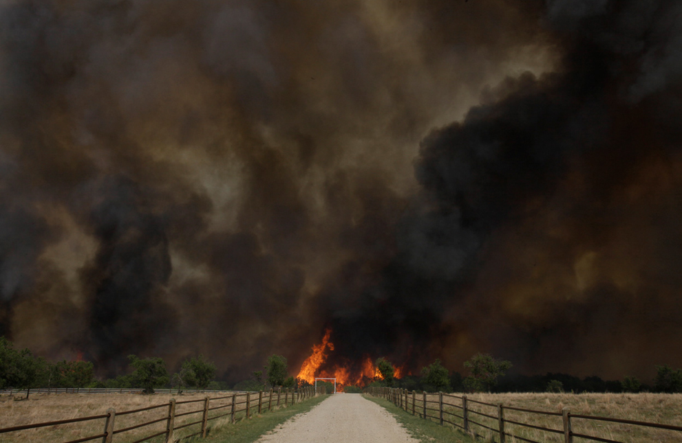 Фотография: Лесные пожары в Техасе №6 - BigPicture.ru