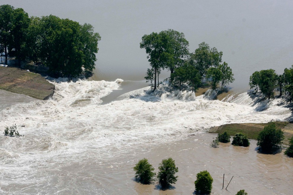 Фотография: Наводнение движется на юг США №3 - BigPicture.ru