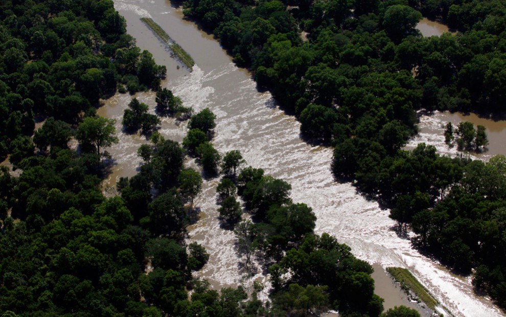 Фотография: Наводнение движется на юг США №38 - BigPicture.ru