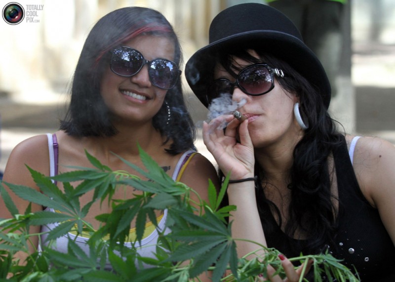 девушки и марихуаны