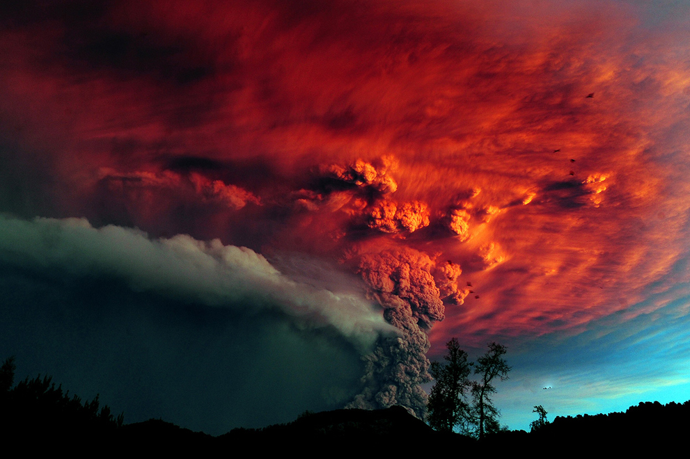 Фотография: Извержение вулкана Пуйеуэ в Чили №11 - BigPicture.ru