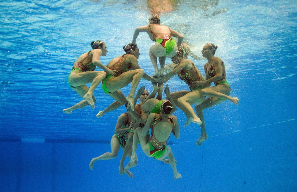 Фотография: Синхронность: 14-ый Чемпионат мира по плаванию №18 - BigPicture.ru