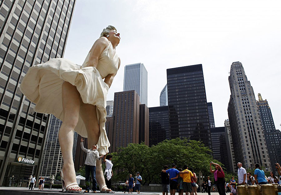 Фотография: В Чикаго появился огромный памятник Мэрилин Монро №7 - BigPicture.ru