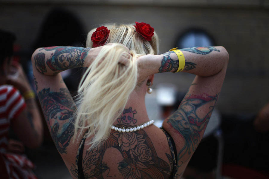 Фотография: Конвенция любителей тату в Британии 