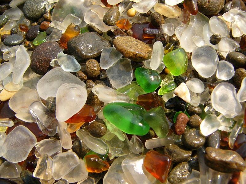 Фотография: Стеклянный пляж в Калифорнии №2 - BigPicture.ru