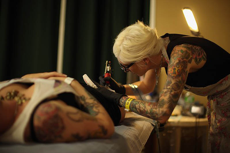 Фотография: Конвенция любителей тату в Британии 