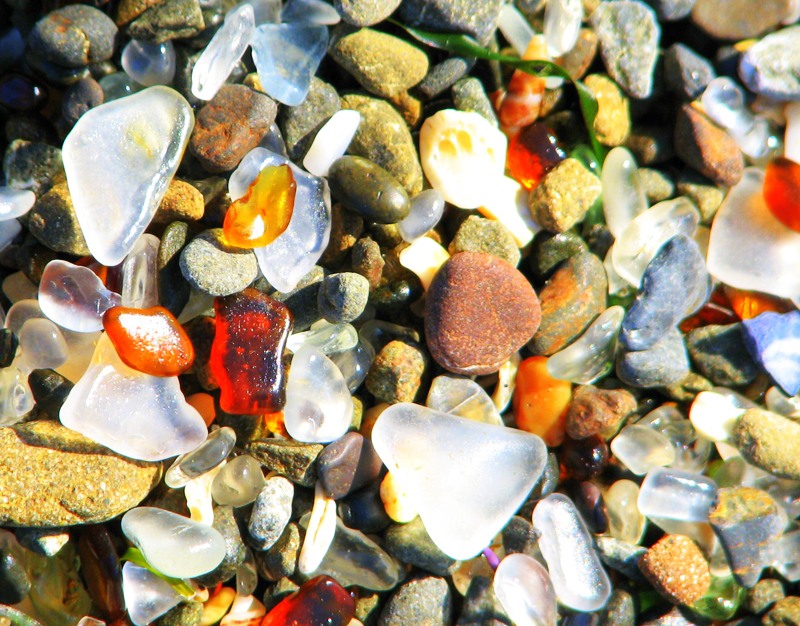 Фотография: Стеклянный пляж в Калифорнии №8 - BigPicture.ru