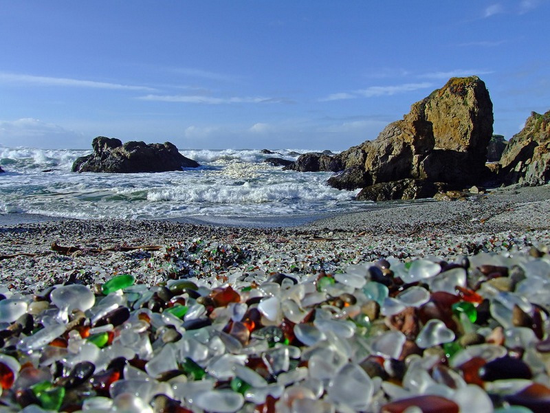 Фотография: Стеклянный пляж в Калифорнии №9 - BigPicture.ru