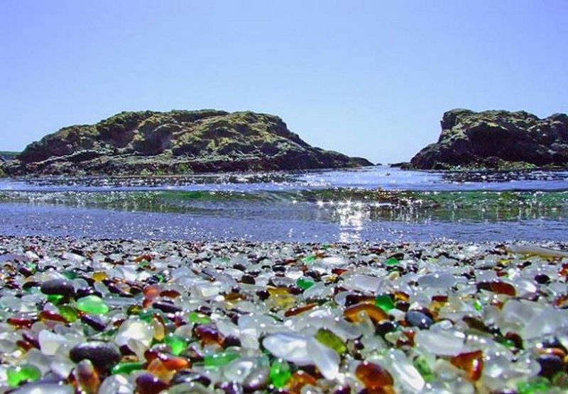 Фотография: Стеклянный пляж в Калифорнии №10 - BigPicture.ru