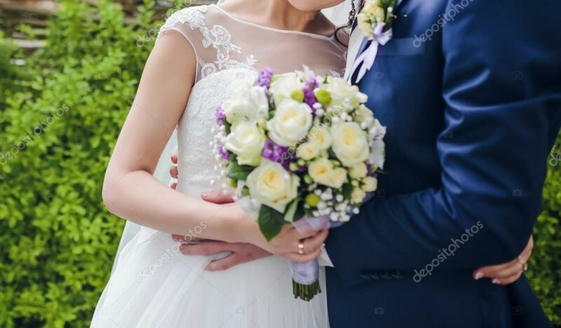 Bigpicture ru depositphotos 92604804 stock photo bride and groom posing together