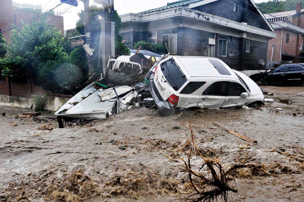 Фотография: Наводнение в Южной Корее №17 - BigPicture.ru