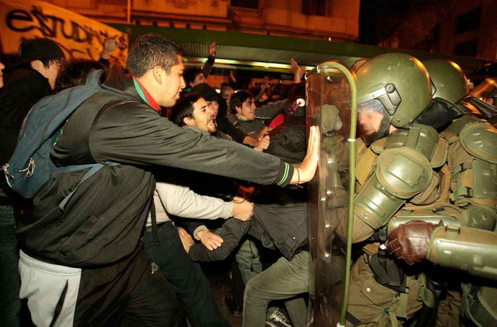 Фотография: Студенческие протесты в Чили №3 - BigPicture.ru