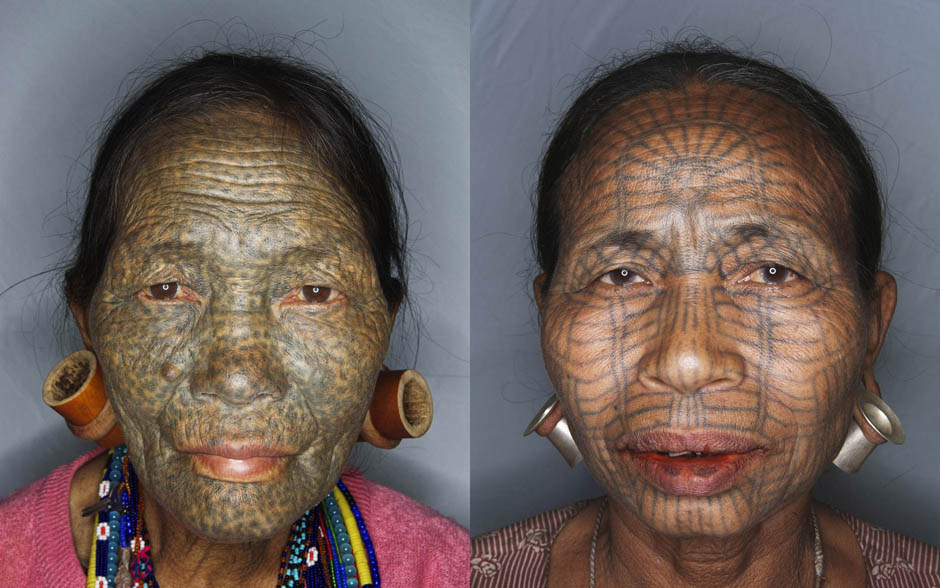 Фотография: Татуированные лица женщин народности чин из Бирмы №3 - BigPicture.ru