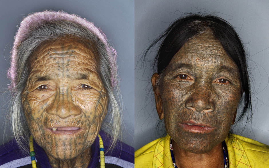 Фотография: Татуированные лица женщин народности чин из Бирмы №12 - BigPicture.ru