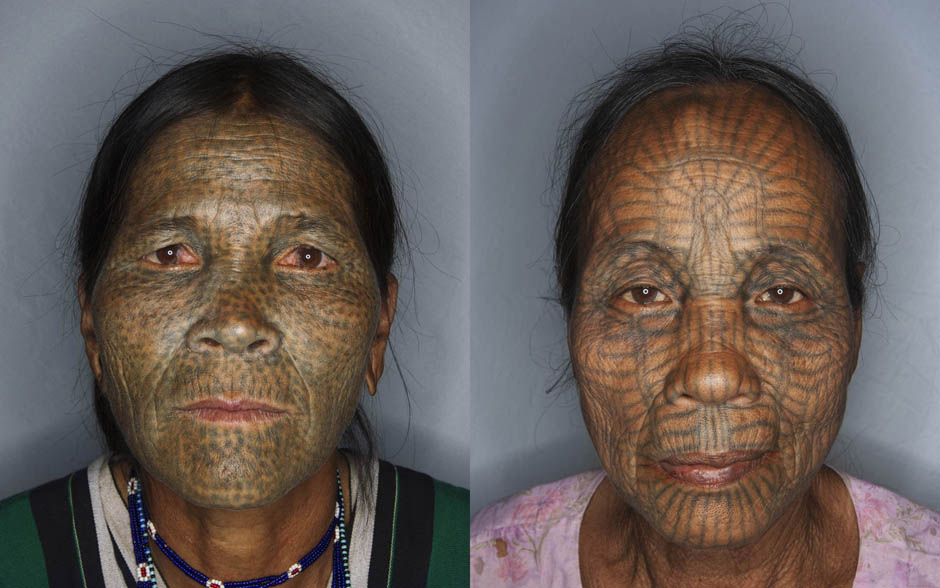 Фотография: Татуированные лица женщин народности чин из Бирмы №8 - BigPicture.ru