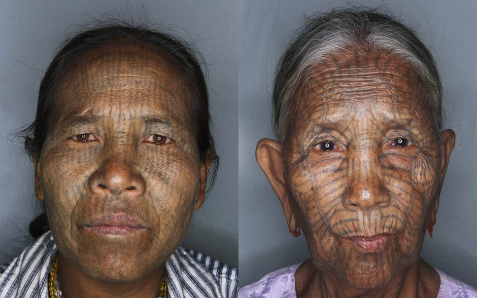 Фотография: Татуированные лица женщин народности чин из Бирмы №7 - BigPicture.ru