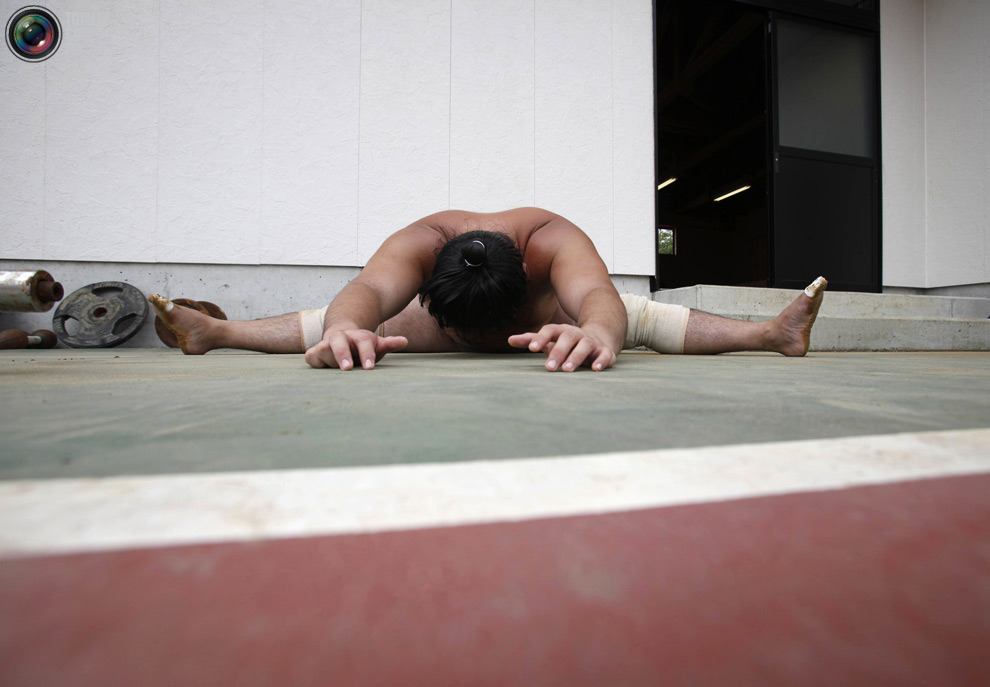 Фотография: Тренировка борцов сумо в Фукусиме №20 - BigPicture.ru