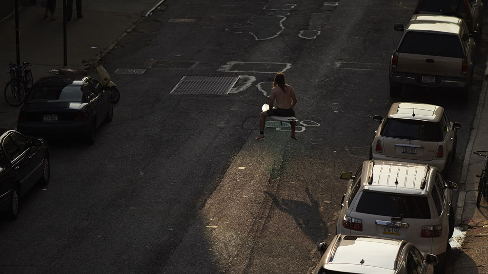 Фотография: Заблудившийся серфер на улицах Нью-Йорка №2 - BigPicture.ru