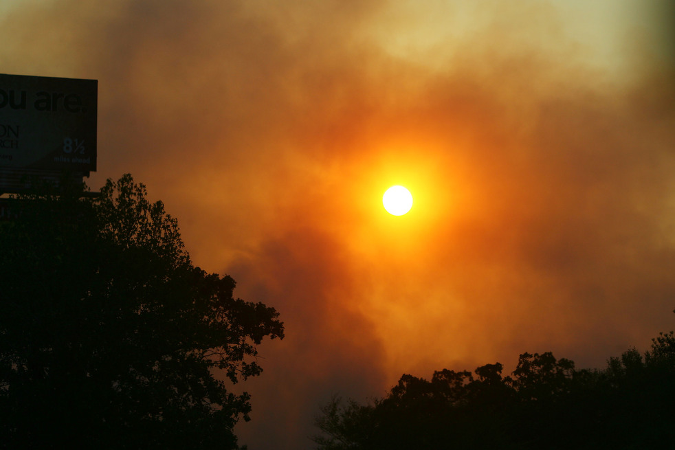 Фотография: Лесные пожары бушуют в Техасе №13 - BigPicture.ru