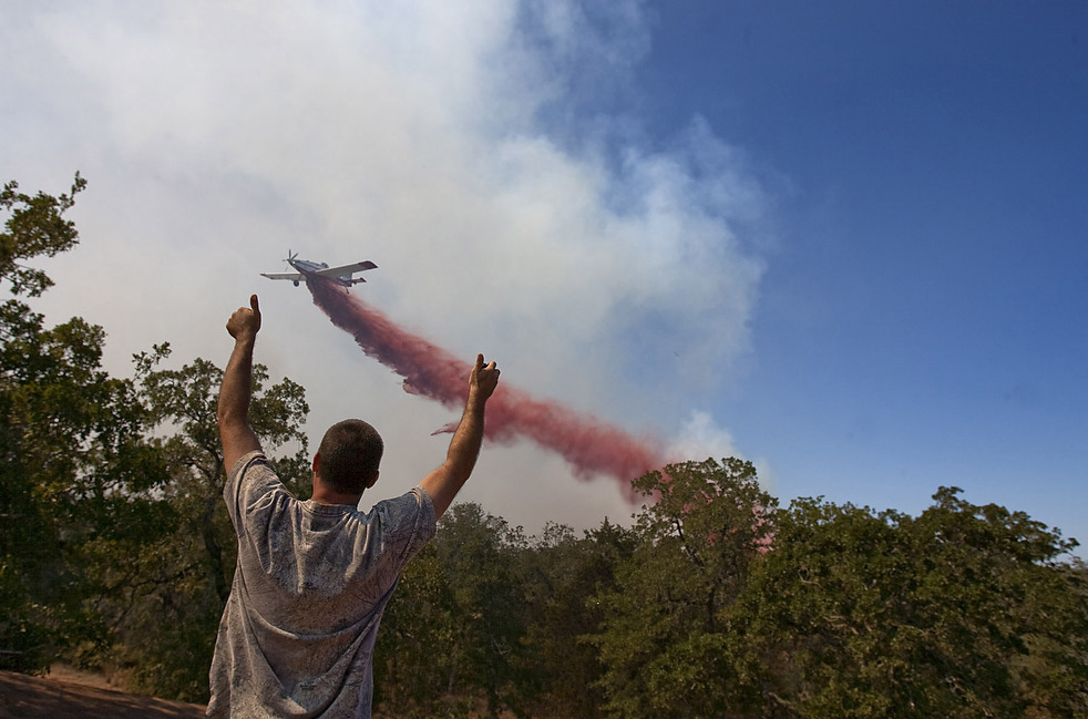 Фотография: Лесные пожары бушуют в Техасе №4 - BigPicture.ru