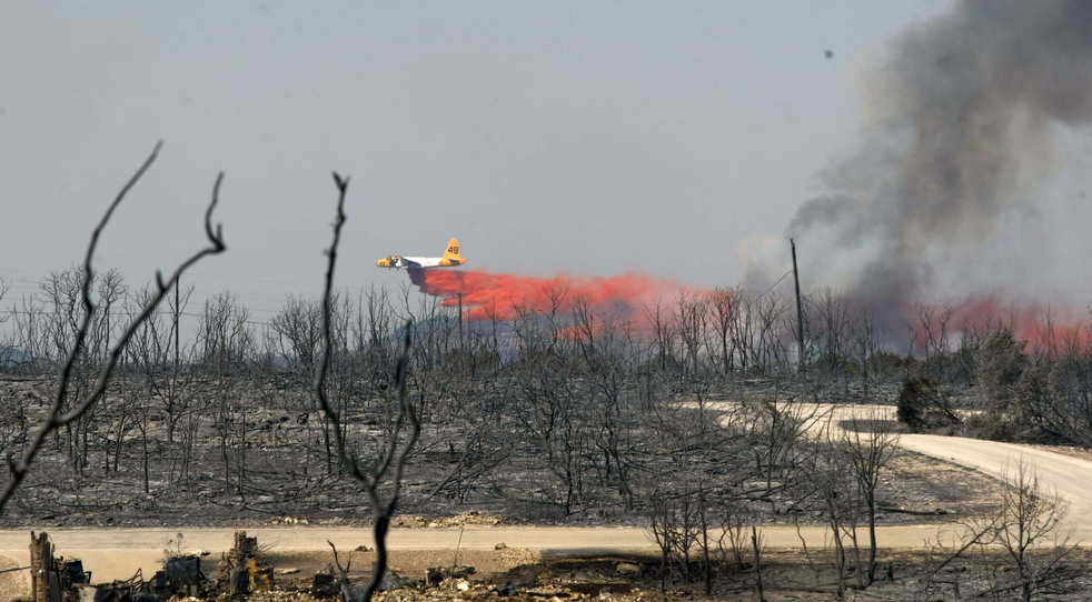 Фотография: Лесные пожары бушуют в Техасе №45 - BigPicture.ru