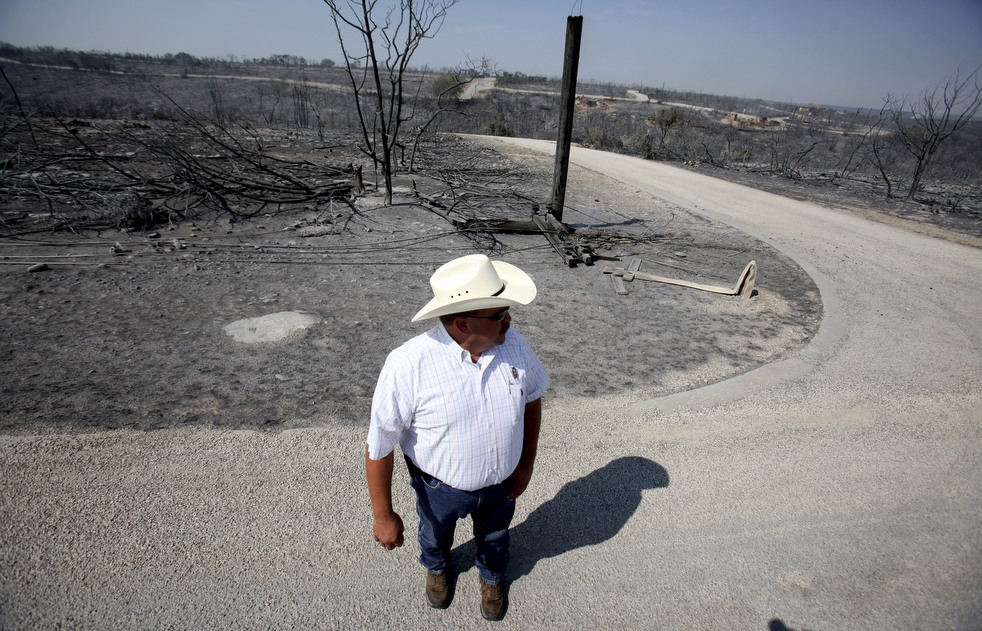 Фотография: Лесные пожары бушуют в Техасе №47 - BigPicture.ru