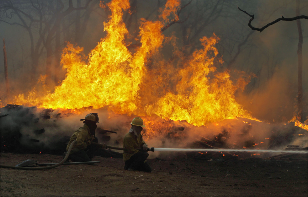 Фотография: Лесные пожары бушуют в Техасе №6 - BigPicture.ru