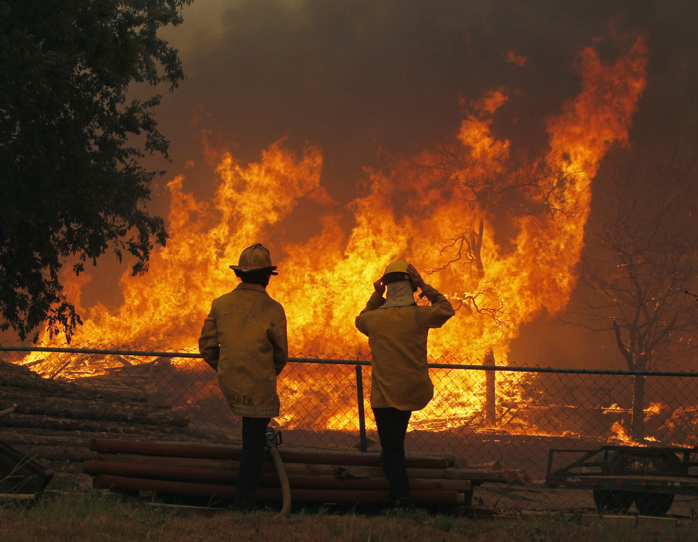 Фотография: Лесные пожары бушуют в Техасе №8 - BigPicture.ru