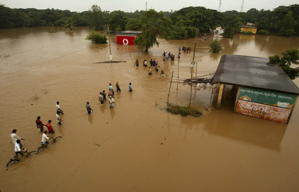 Фотография: Последствия наводнений в Индии и Пакистане №5 - BigPicture.ru