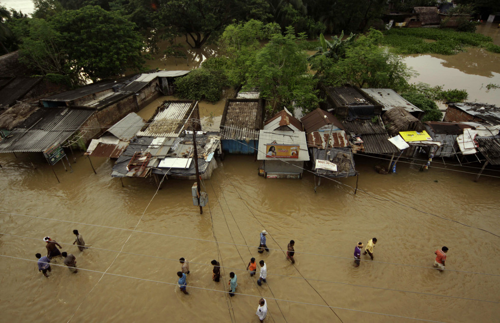 Фотография: Последствия наводнений в Индии и Пакистане №12 - BigPicture.ru