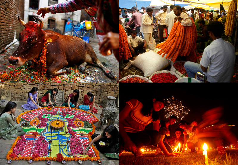 Фестиваль огней в Индии