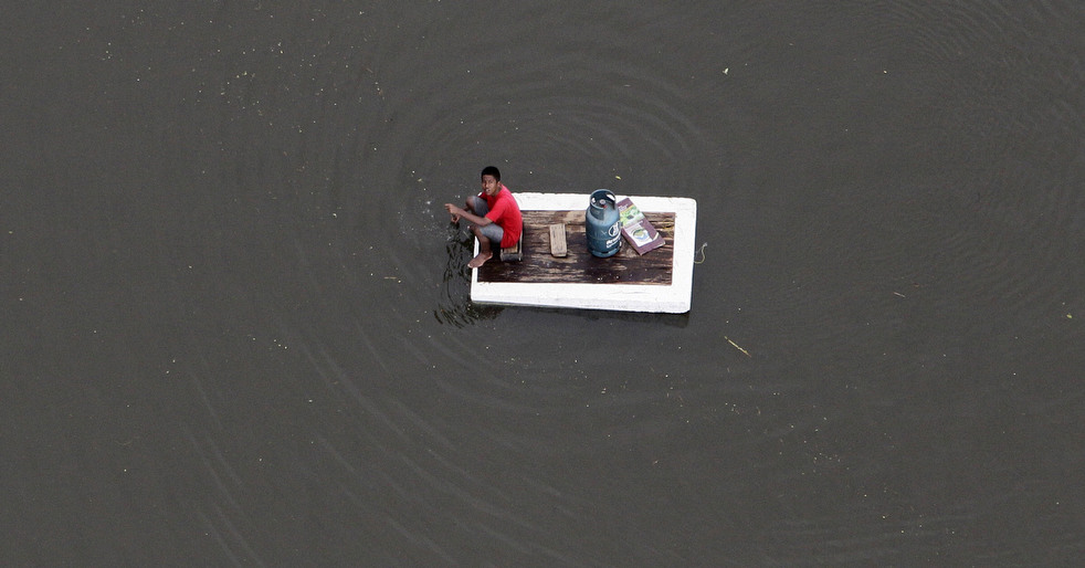 Фотография: Наводнение в Тайланде: Вид сверху (Часть 1) №11 - BigPicture.ru