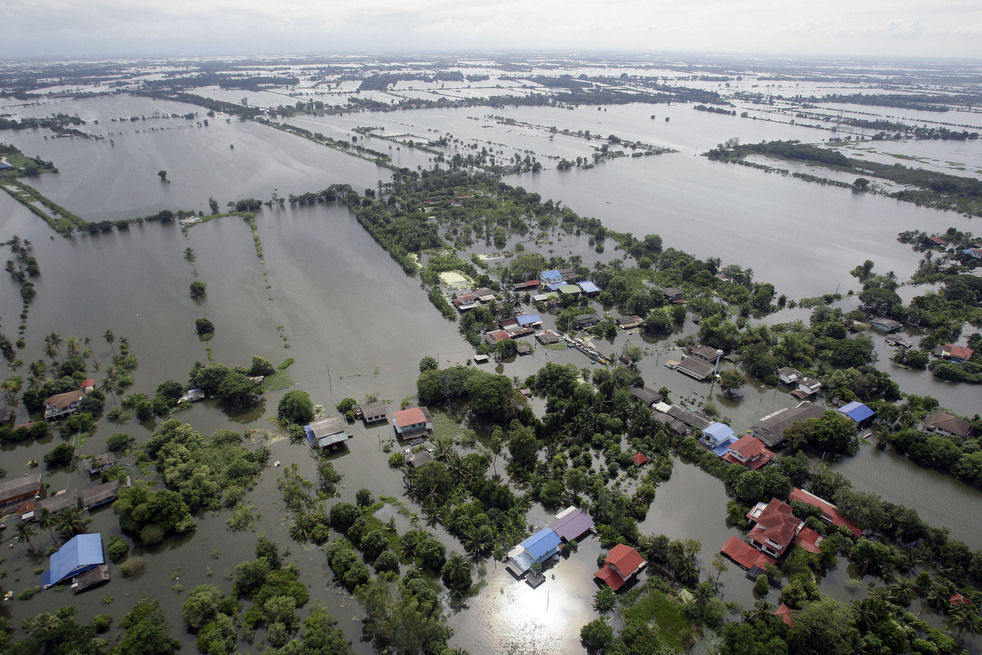 Фотография: Наводнение в Тайланде: Вид сверху (Часть 1) №18 - BigPicture.ru