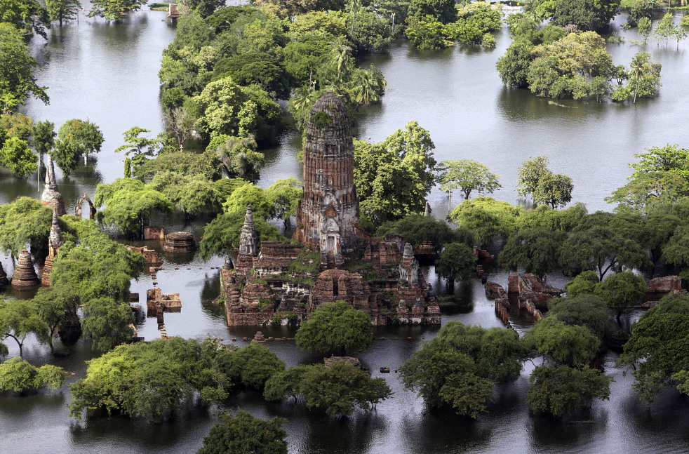Фотография: Наводнение в Тайланде: Вид сверху (Часть 1) №23 - BigPicture.ru