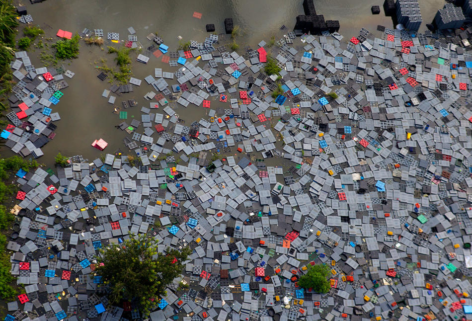 Фотография: Наводнение в Тайланде Вид сверху (Часть 2) №12 - BigPicture.ru