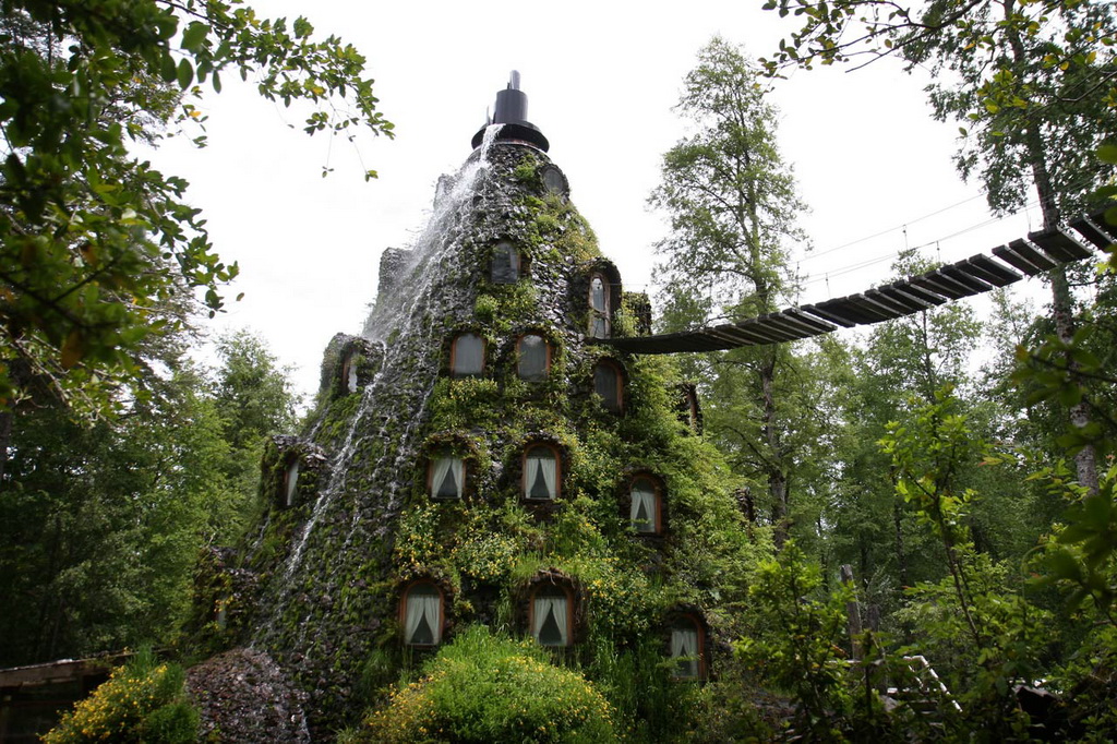 Фотография: Отель - вулкан с водопадом в Чили №6 - BigPicture.ru
